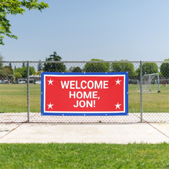 Bannière de bienvenue patriotique USA (Insitu)