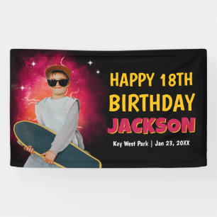 Bannière de bienvenue personnalisée pour une fête 