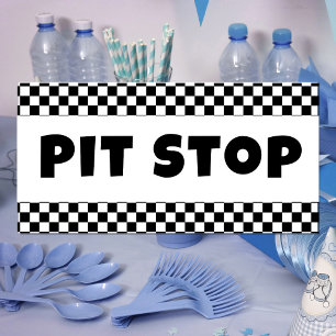 Bannière de bienvenue Pit Stop Party Anniversair