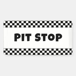 Bannière de bienvenue Pit Stop Party Anniversair