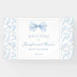Bannière de bienvenue pour Baby Shower avec un jol