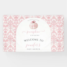 Bannière de bienvenue pour baby shower Orange Bear