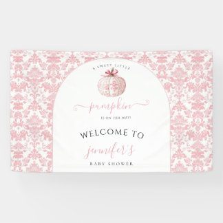 Bannière de bienvenue pour baby shower Orange Bear