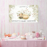 Bannière de bienvenue pour Baby Shower | Renard de