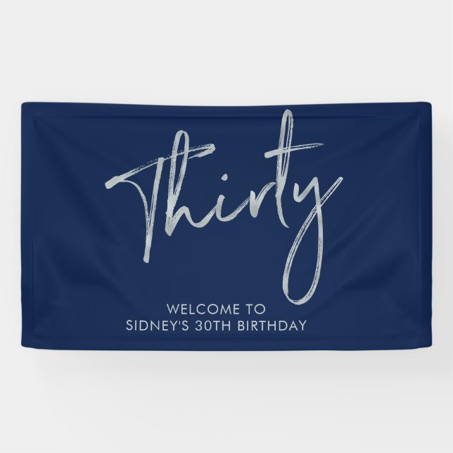 Bannière de bienvenue pour fête d'anniversaire arg (Horizontal)