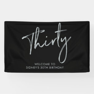 Bannière de bienvenue pour fête d'anniversaire Sil