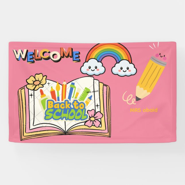 Bannière de bienvenue pour la rentrée des enseigna (Horizontal)