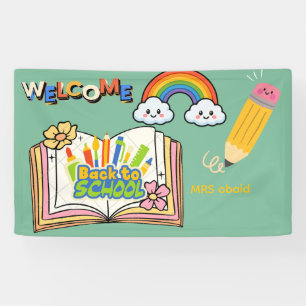 Bannière de bienvenue pour la rentrée scolaire   C