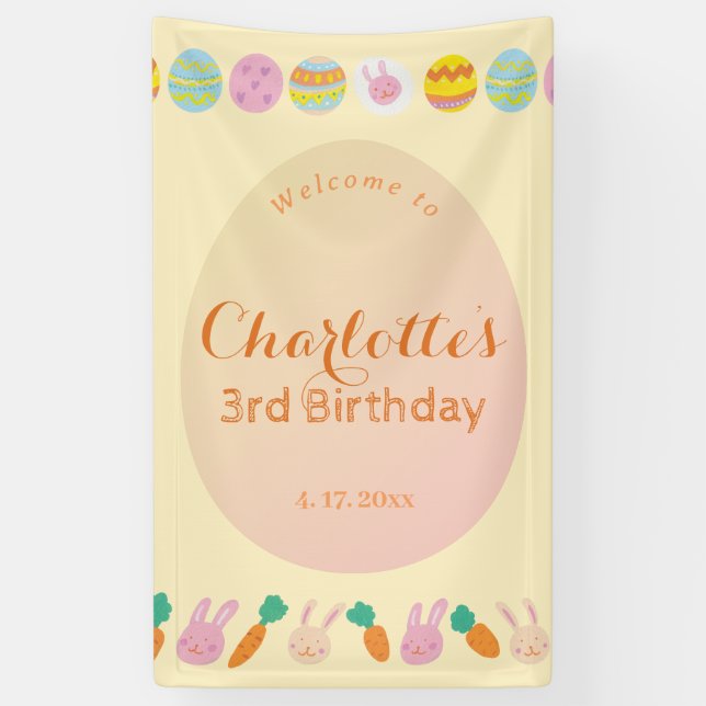 Bannière de Bienvenue pour l'Anniversaire des Enfa (Vertical)