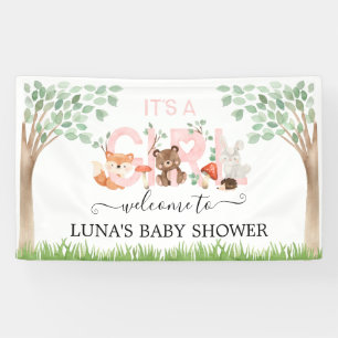 Bannière de bienvenue pour le Baby shower de la Fi