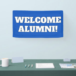 Bannière de bienvenue pour les anciens élèves