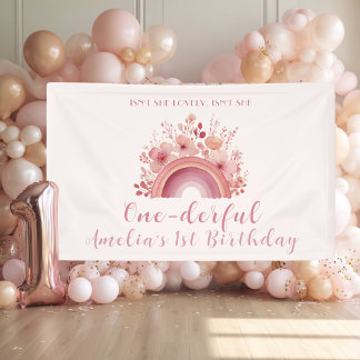 Bannière de bienvenue pour un 1er anniversaire Rai