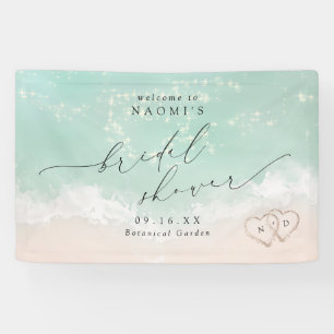 Bannière de bienvenue pour une baby shower de mari