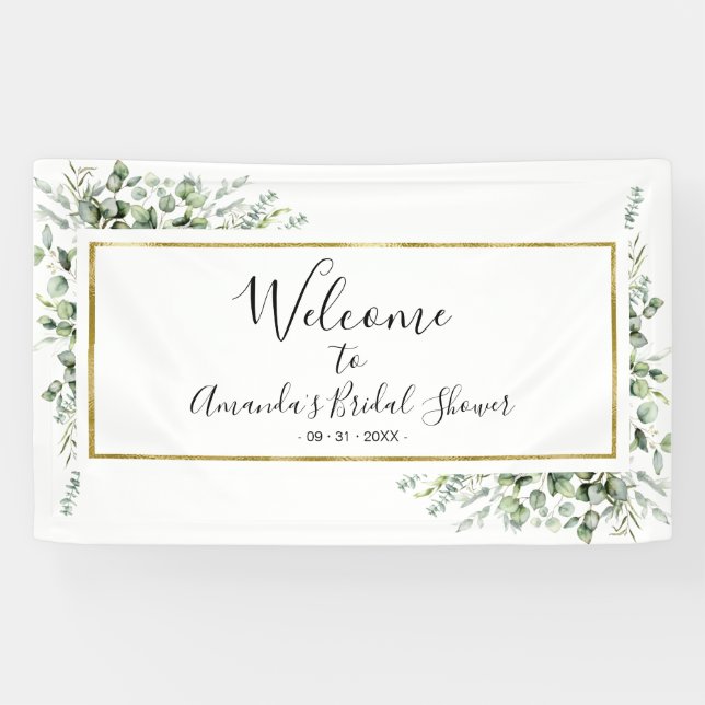Bannière de bienvenue pour une douche de mariée à  (Horizontal)