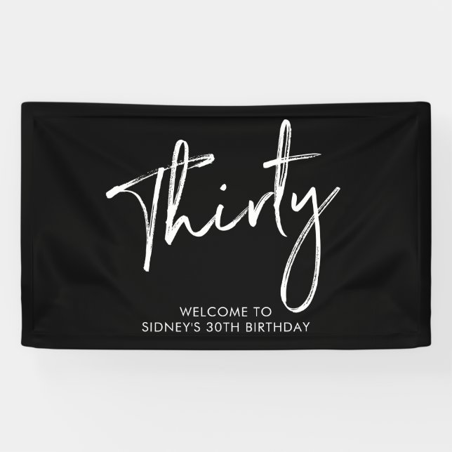Bannière de bienvenue pour une fête d'anniversaire (Horizontal)