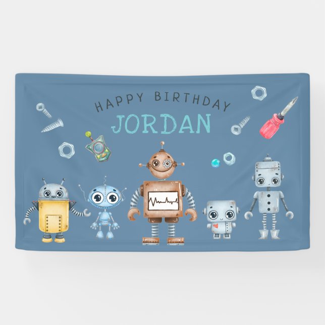 Bannière de bienvenue pour une fête d'anniversaire (Horizontal)