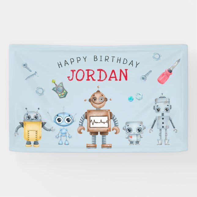 Bannière de bienvenue pour une fête d'anniversaire (Horizontal)