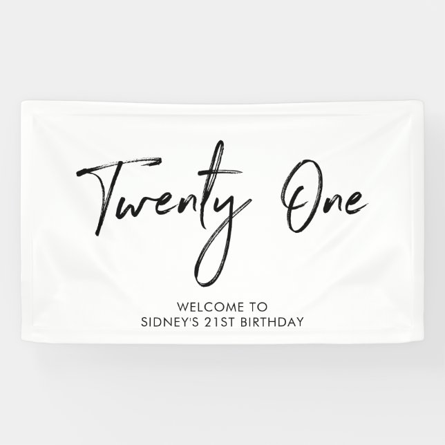 Bannière de bienvenue pour une fête d'anniversaire (Horizontal)
