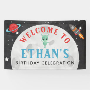 Bannière de bienvenue Vinyl pour l'anniversaire de