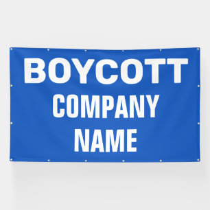 Bannière de boycott personnalisé