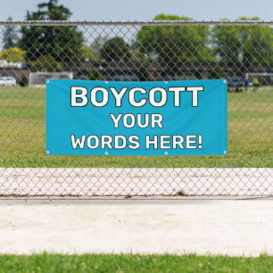 Bannière de boycott personnalisée