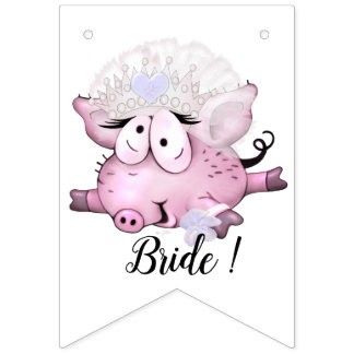 BANNIÈRE DE BUNGING MARIAGE PIGS