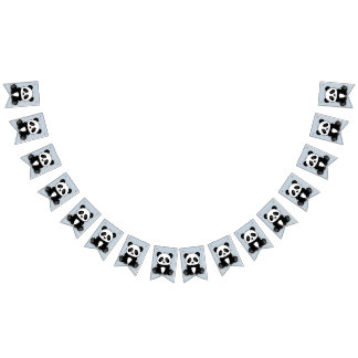 Bannière de Bunting du Parti Panda