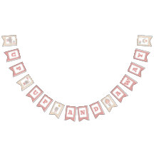 Bannière de Bunting Fille et ours dans ballon à ai