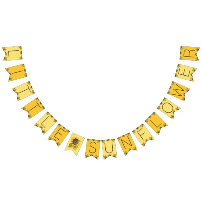 Bannière de Bunting Little Sunflower Party (Tout)