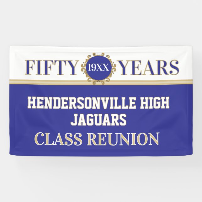 Bannière de célébration de la réunion des 50 ans ! (Horizontal)