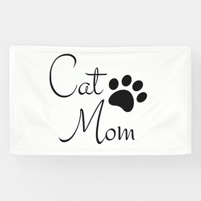 Bannière de citation d'empreinte de patte de maman (Horizontal)