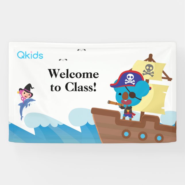 Bannière de classe Qkids (Horizontal)