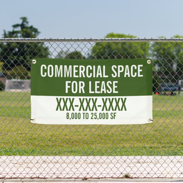 Bannière de clôture d'espace commercial à louer pe (Insitu)