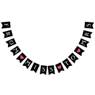 Bannière de décoration de douche de mariée enterre