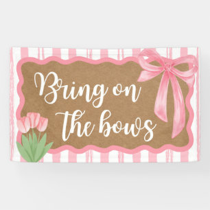 Bannière de décoration pour Baby Shower fille avec