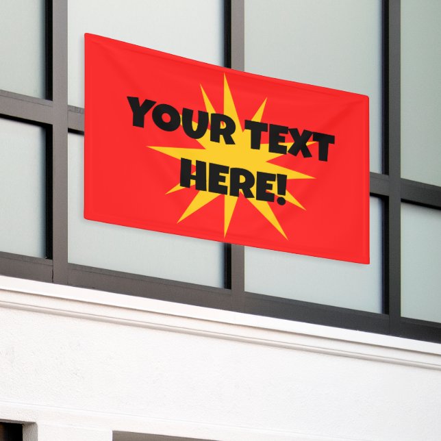 Bannière de démarrage de texte personnalisé (Bâtiment extérieur)