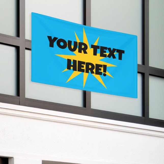 Bannière de démarrage de texte personnalisé (Bâtiment extérieur)