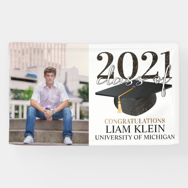 Bannière de diplôme, fête de diplôme, fête de troi (Horizontal)