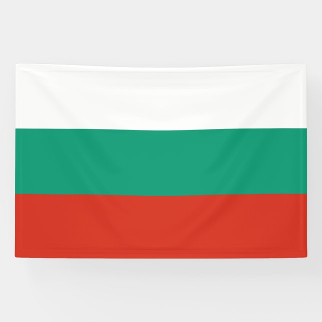 Bannière de drapeau bulgare patriotique (Horizontal)