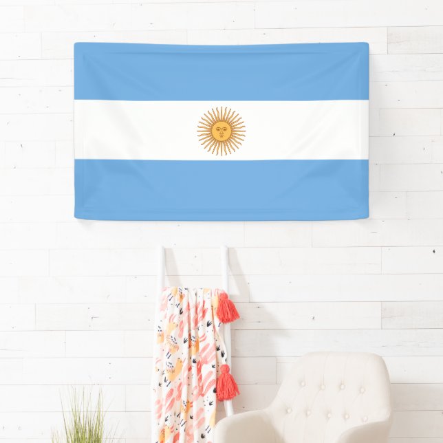 Bannière de drapeau d'Argentine Décoration festive (En situation)