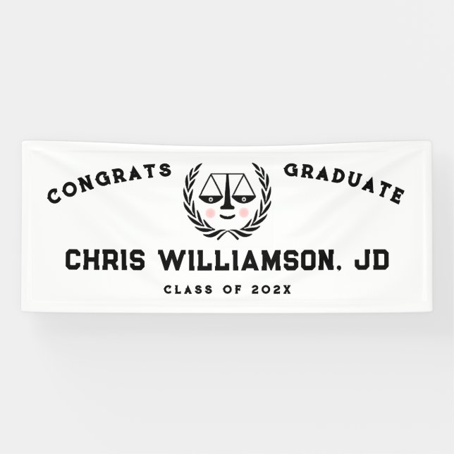 Bannière de félicitations pour la remise des diplô (Horizontal)