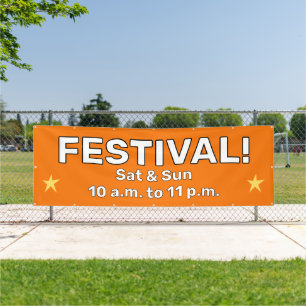 Bannière de festival personnalisée