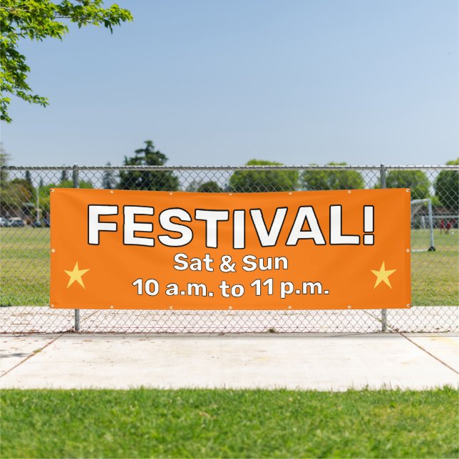 Bannière de festival personnalisée (Insitu)