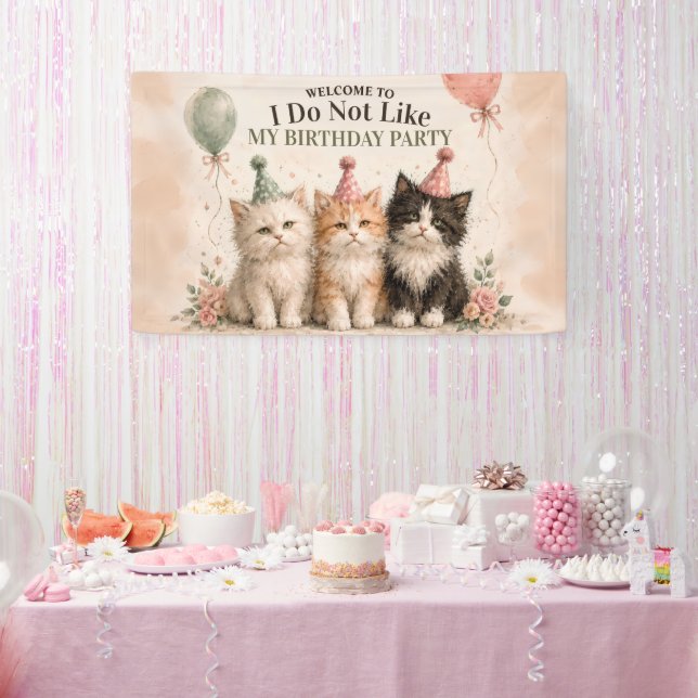 Bannière de fête d'anniversaire que je n'aime pas (Fête)