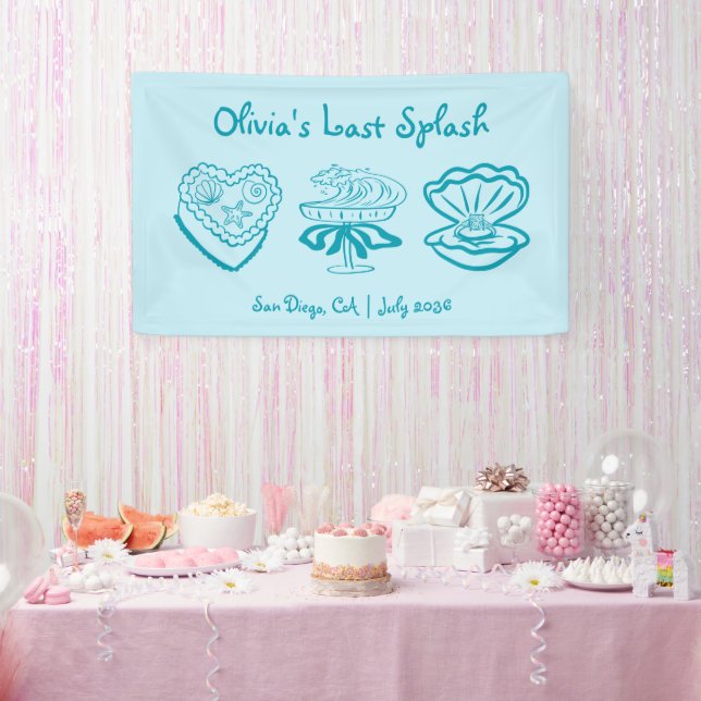 Bannière de fête de Bachelorette de dernière éclab (Fête)