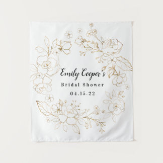 Bannière de Fête de Mariage en Tissu Tapisserie