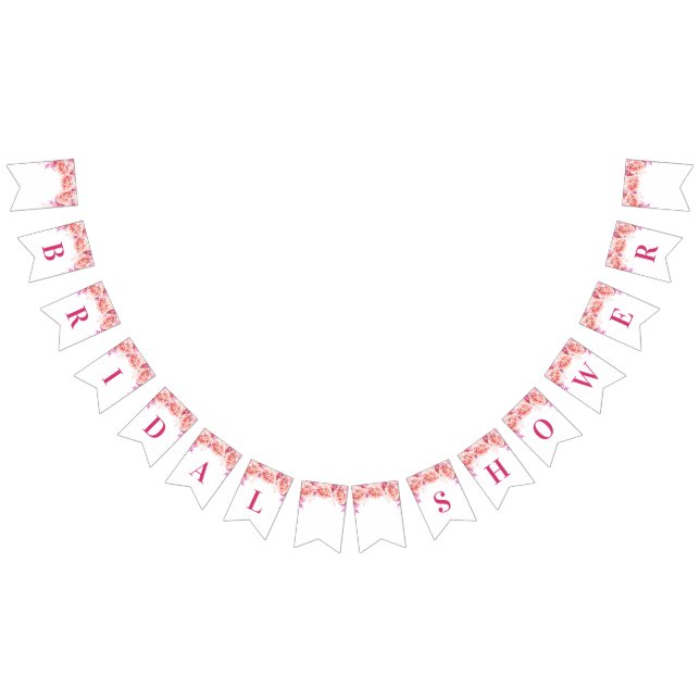 Bannière de Fête des mariées Fleurs d'aquarelle ro (Tout)