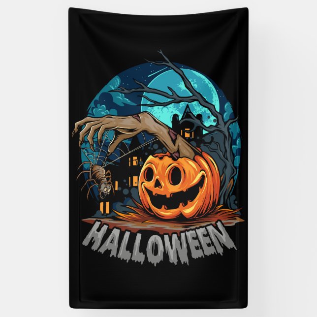 Bannière de fête d'Halloween (Vertical)