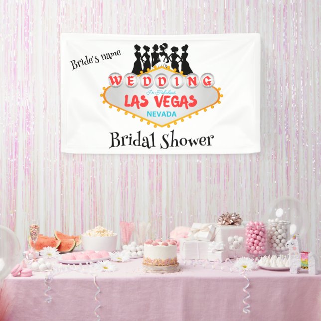 Bannière de fête prénuptiale de Las Vegas (Fête)