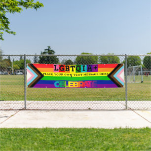 Bannière de fierté gay personnalisée LGBTQIA+ pour